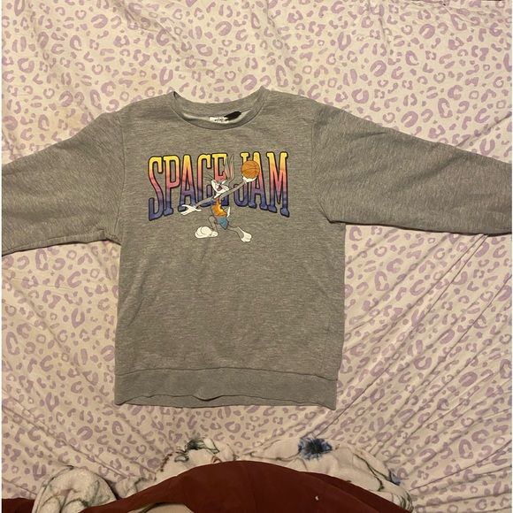 Space Jam: A New Legacy brand. Long Sleeve Gray Sweatshirt.  In great condition! - Picture 1 of 10
